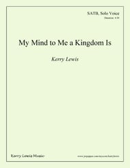 My Mind to Me a Kingdom Is SATBB choral sheet music cover Thumbnail